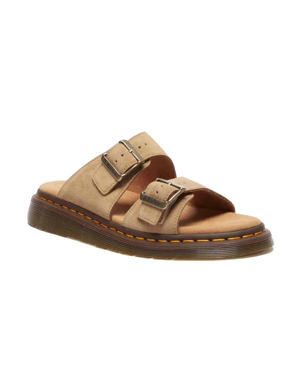 Dr Martens Shoes Womens Josef Bronx Suede Sandals in Savannah Tan