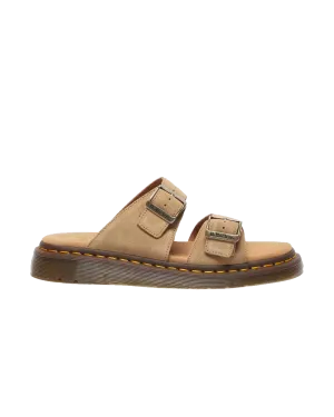 Dr Martens Shoes Womens Josef Bronx Suede Sandals in Savannah Tan