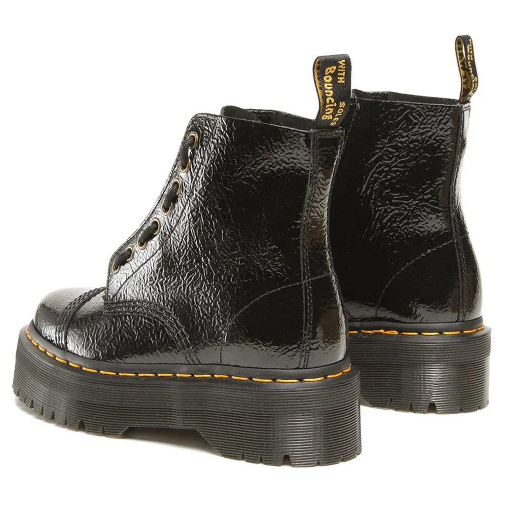 Dr. Martens Sinclair Distressed Patent Leather Women's Platform Boots