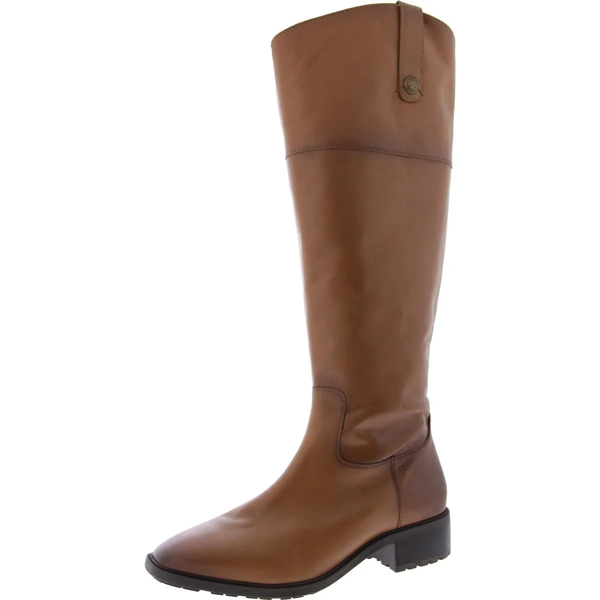 Drina ATH Womens Leather Bock Heel Knee-High Boots