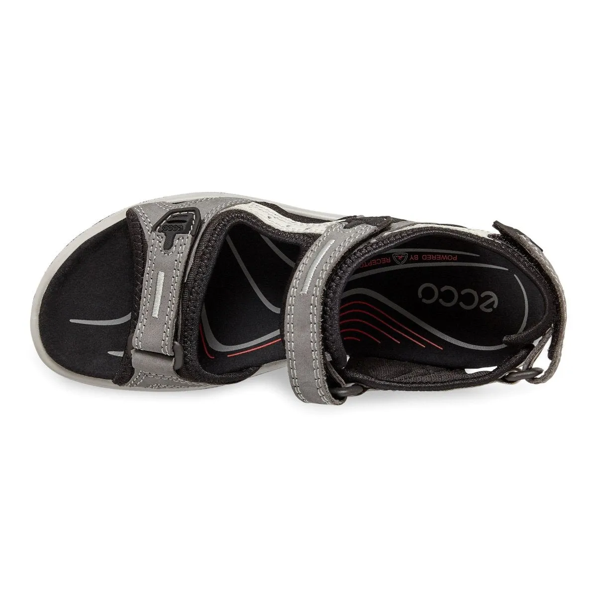 ECCO Women's 069563 Yucatan Sandal Road Titanium Leather