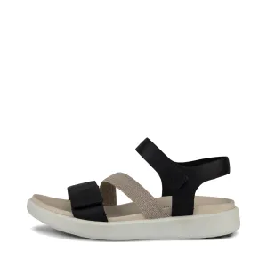 Ecco Women's Flowt 2 Band Sandal in Black