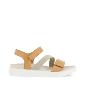 Ecco Women's Flowt 2 Band Sandal in Lion Tan