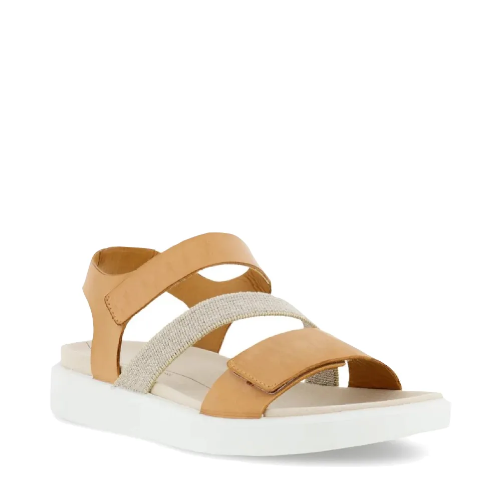 Ecco Women's Flowt 2 Band Sandal in Lion Tan