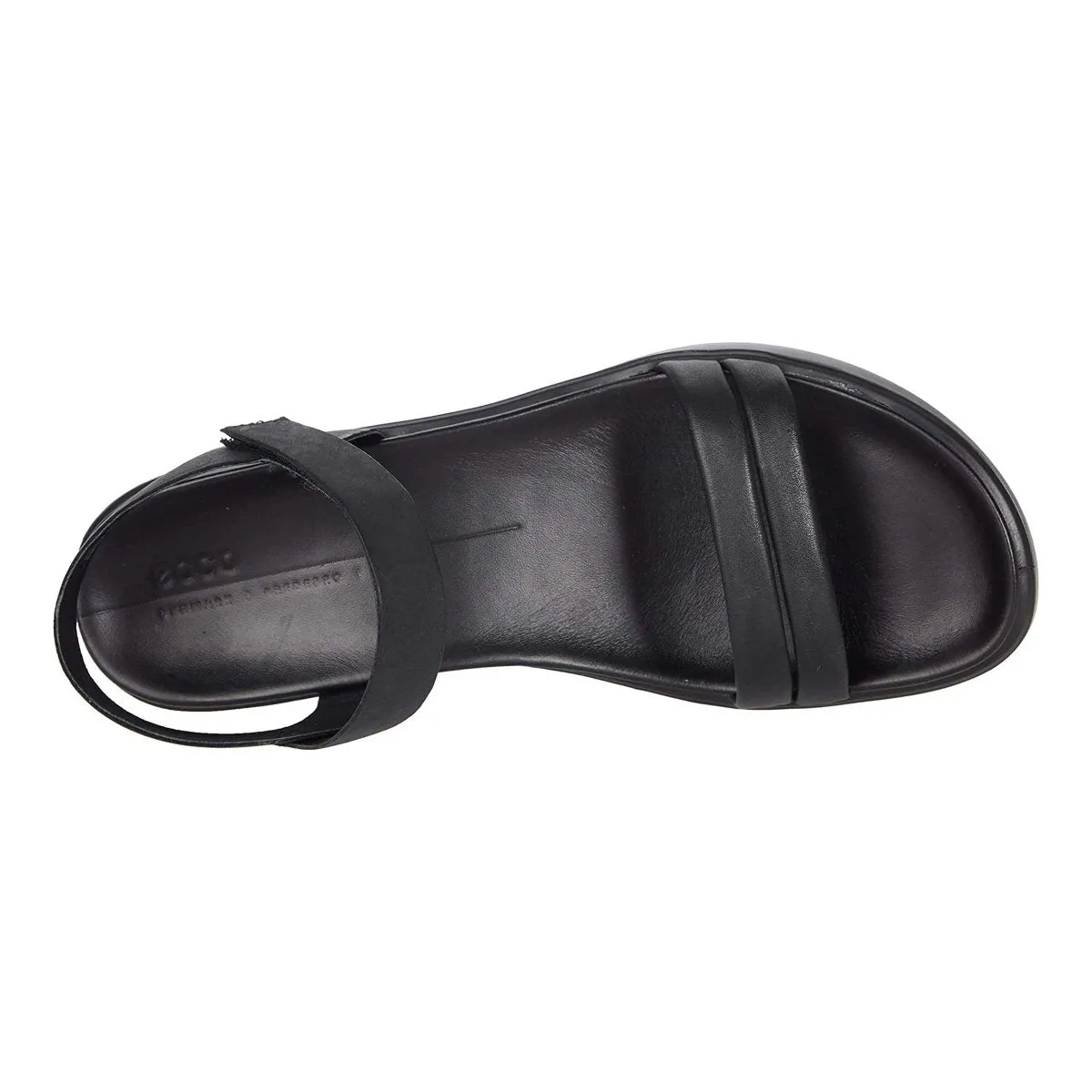 Ecco Women's FlowT LX2 Band Sandal Wedge Black