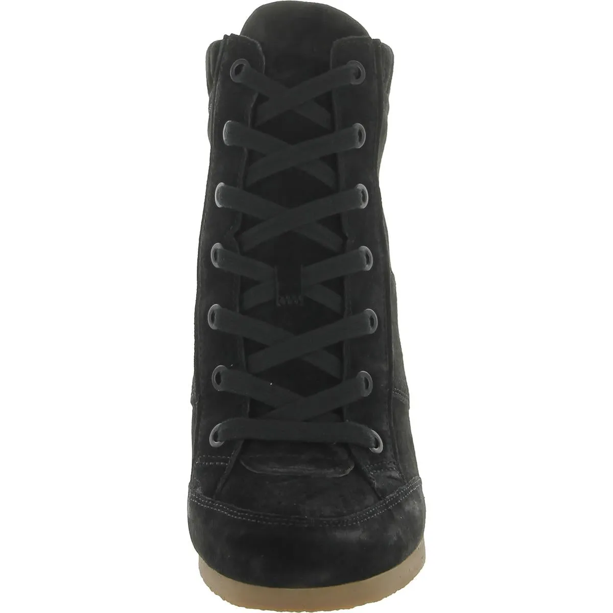 Elissa Womens Suede Covered Heel Ankle Boots