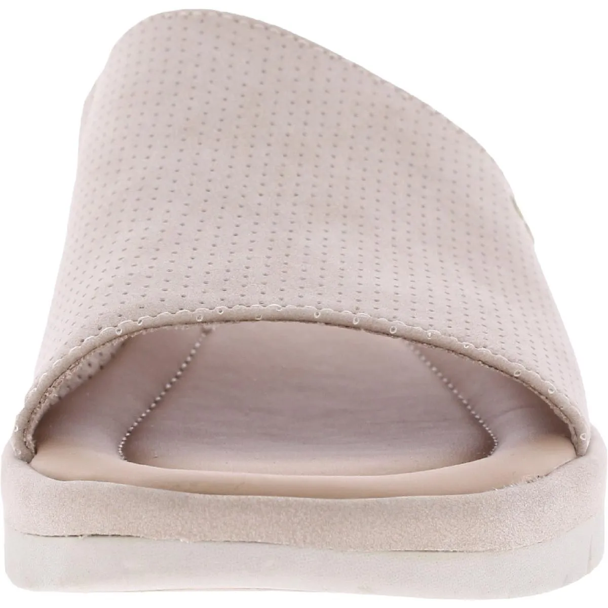 Ellie Womens Open Toe Slip On Wedge Sandals
