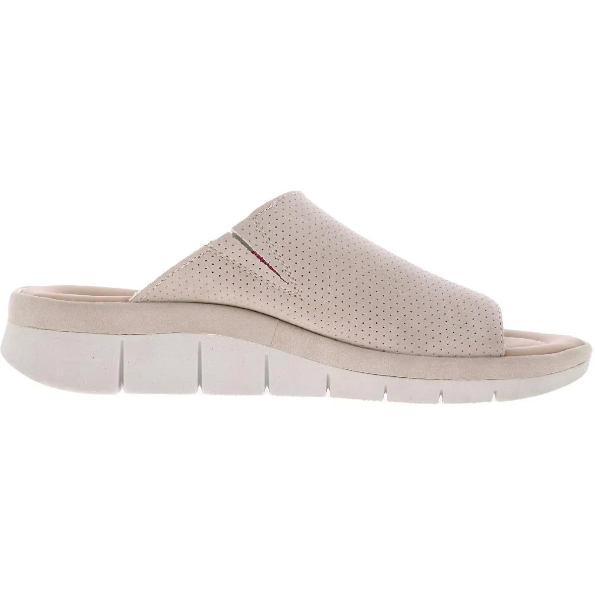 Ellie Womens Open Toe Slip On Wedge Sandals