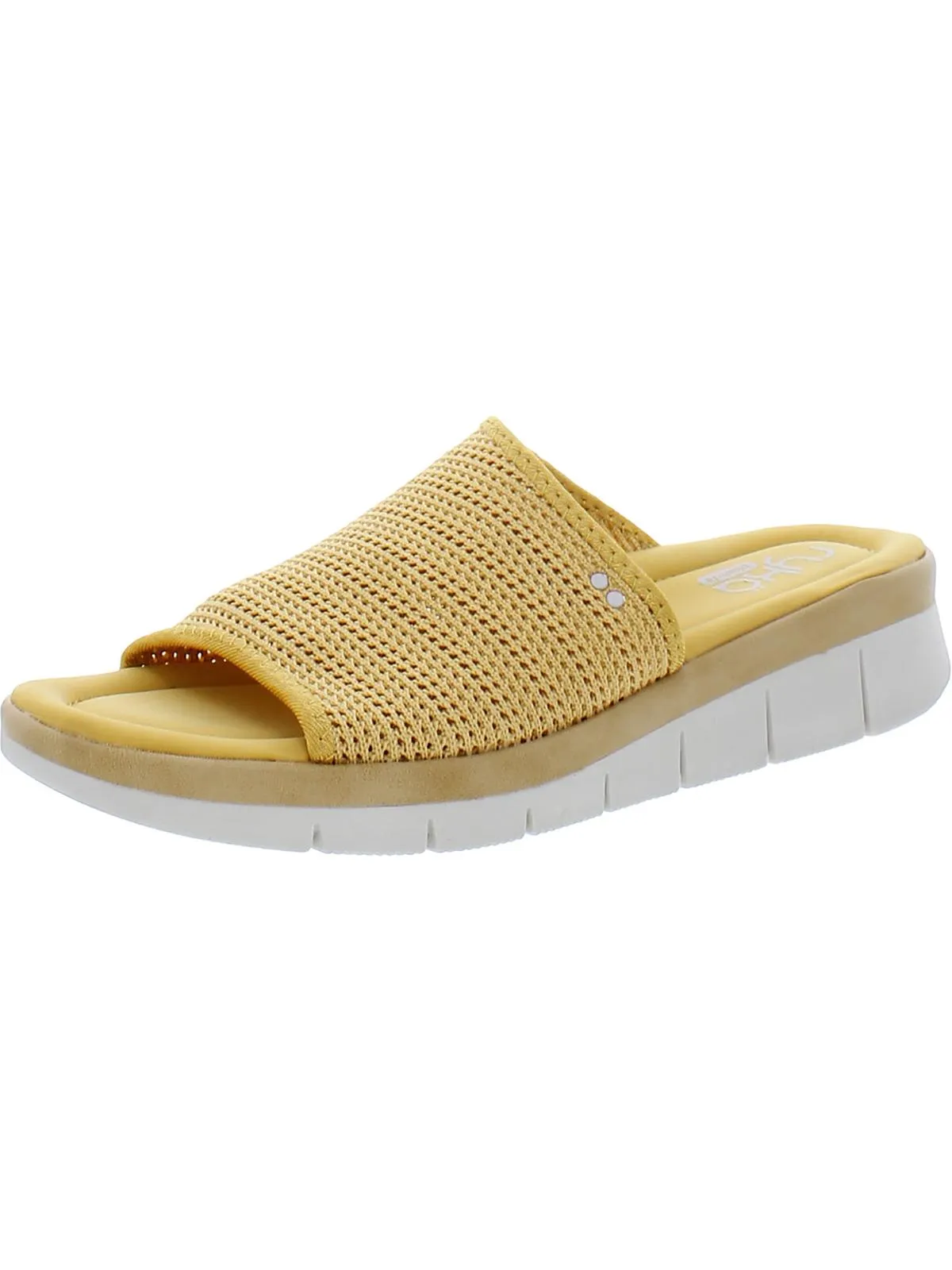 Ellie Womens Open Toe Slip On Wedge Sandals