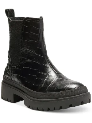 Emali Womens Nubuck Pull On Ankle Boots
