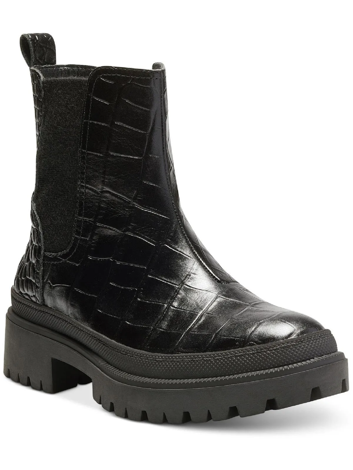 Emali Womens Nubuck Pull On Ankle Boots