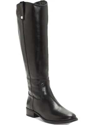 Fawne Womens Leather Knee-High Riding Boots