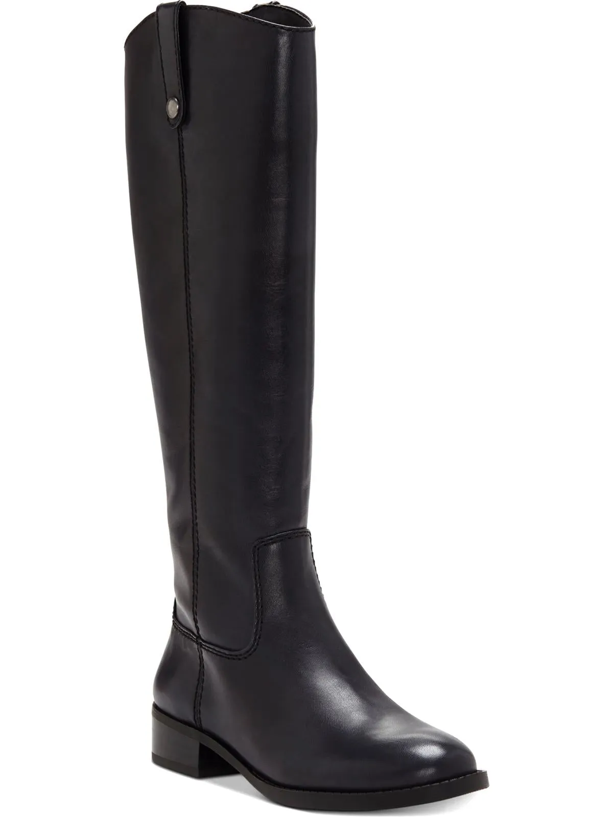 Fawne Womens Leather Knee-High Riding Boots