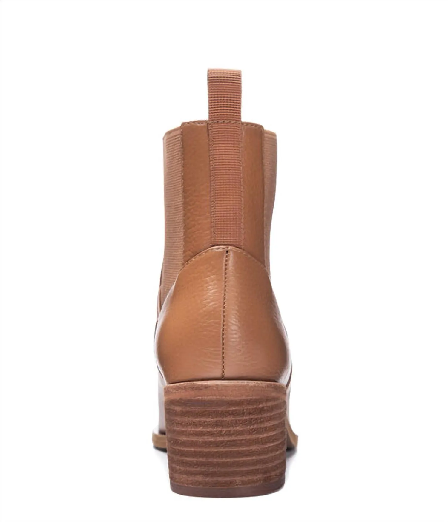 Filip Softy Leather Bootie In Camel