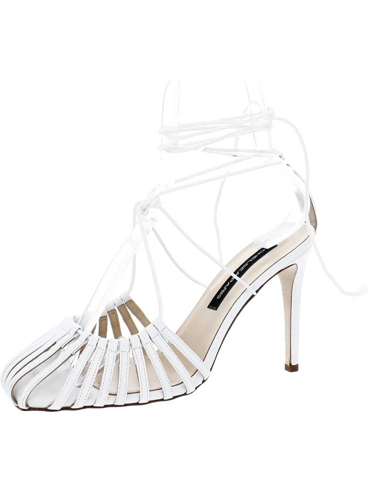 Finn Womens Leather Strappy Heels