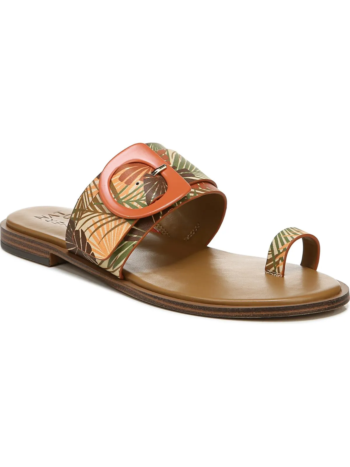 Finola Womens Leather Slide Sandals