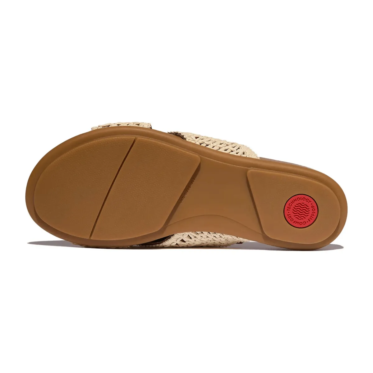 FitFlop Women's Gracie Woven Cross Deep Tan/Ivory