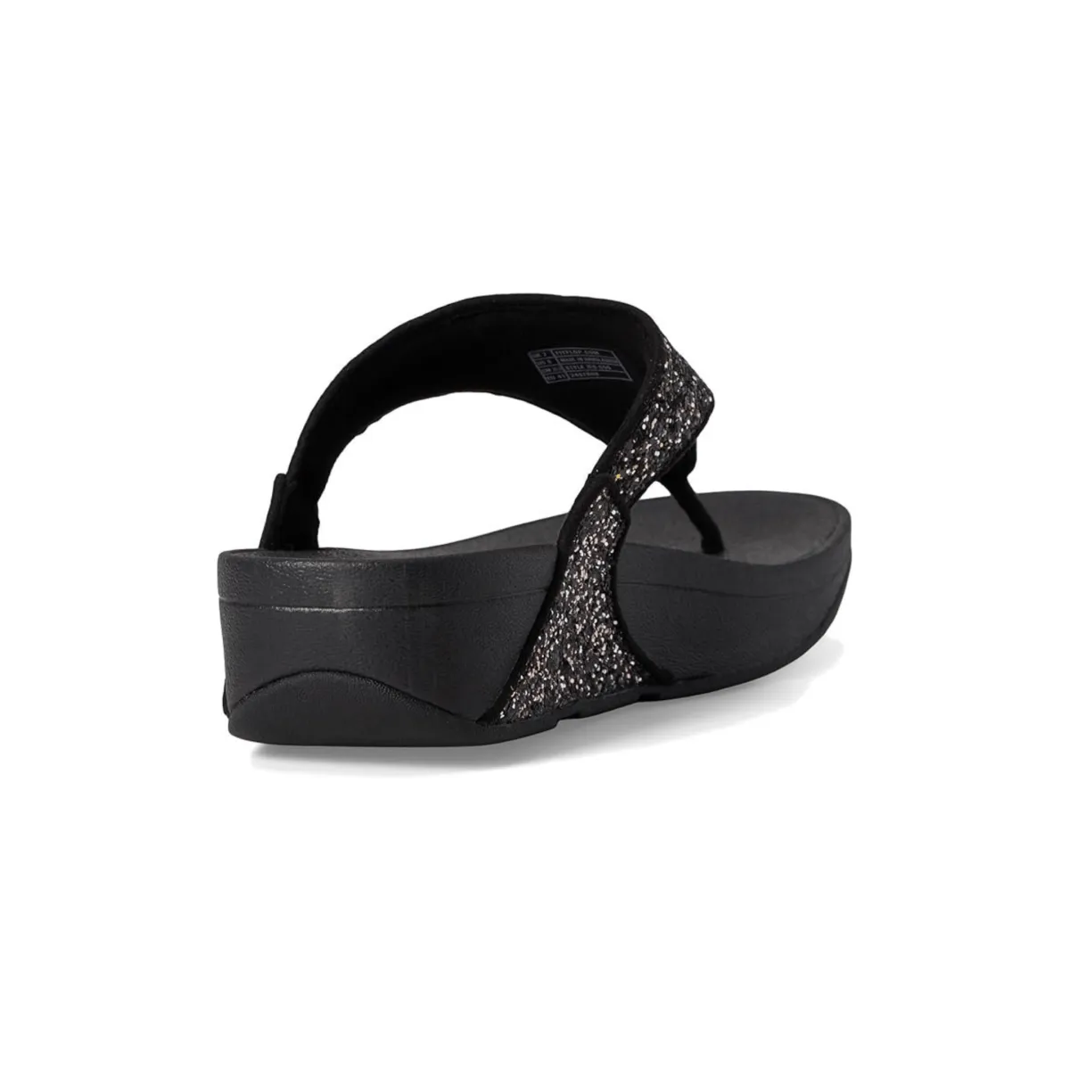 FitFlop Women's Lulu Glitter Toe-Post Black Multi