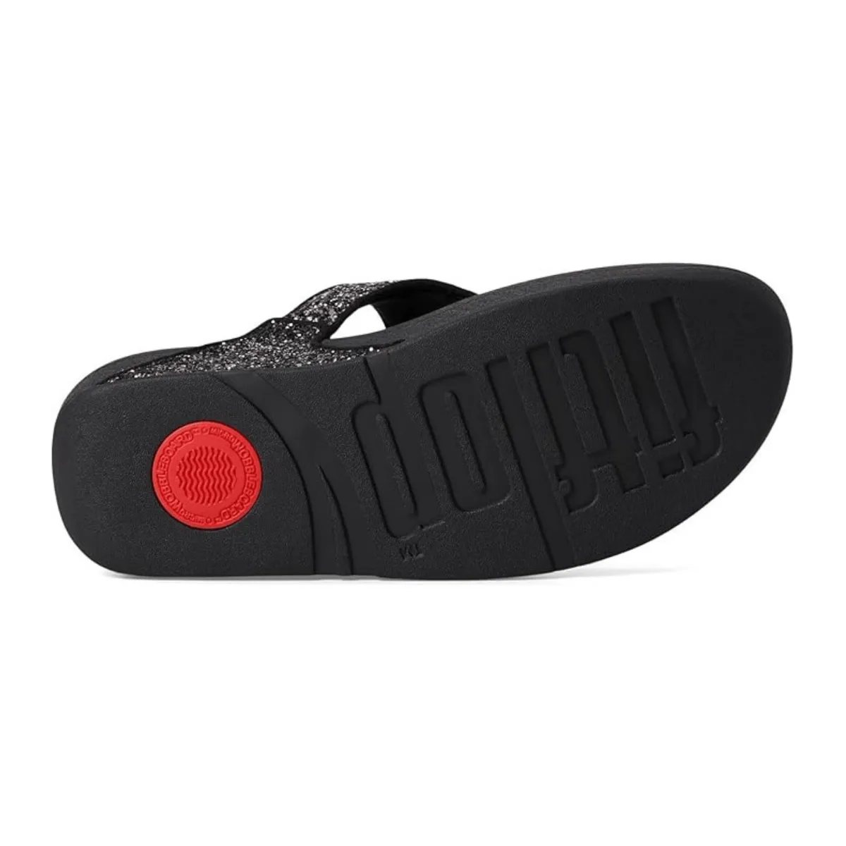 FitFlop Women's Lulu Glitter Toe-Post Black Multi