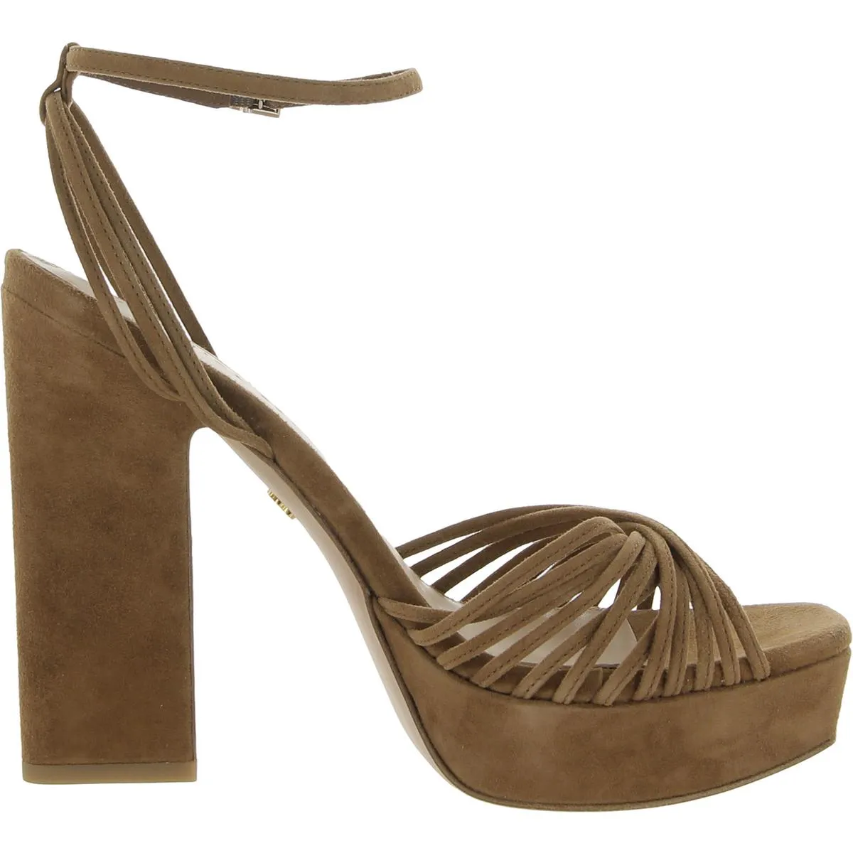 Fletcher Womens Strappy Square Toe Heels
