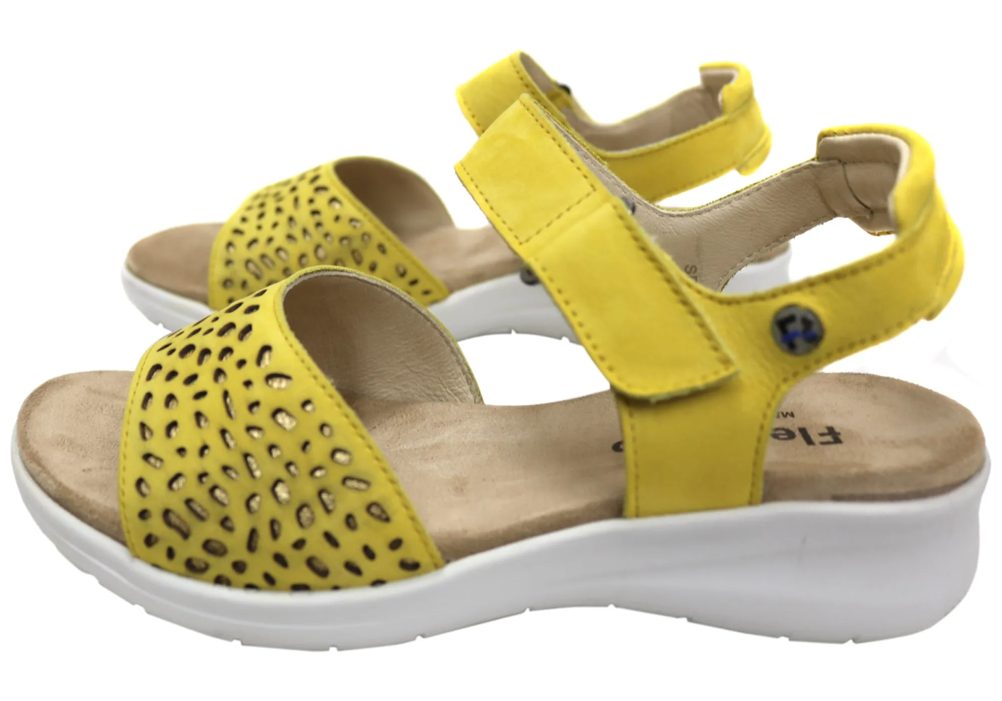 Flex & Go Breza Womens Comfortable Leather Sandals Made In Portugal Flex & Go Shoes