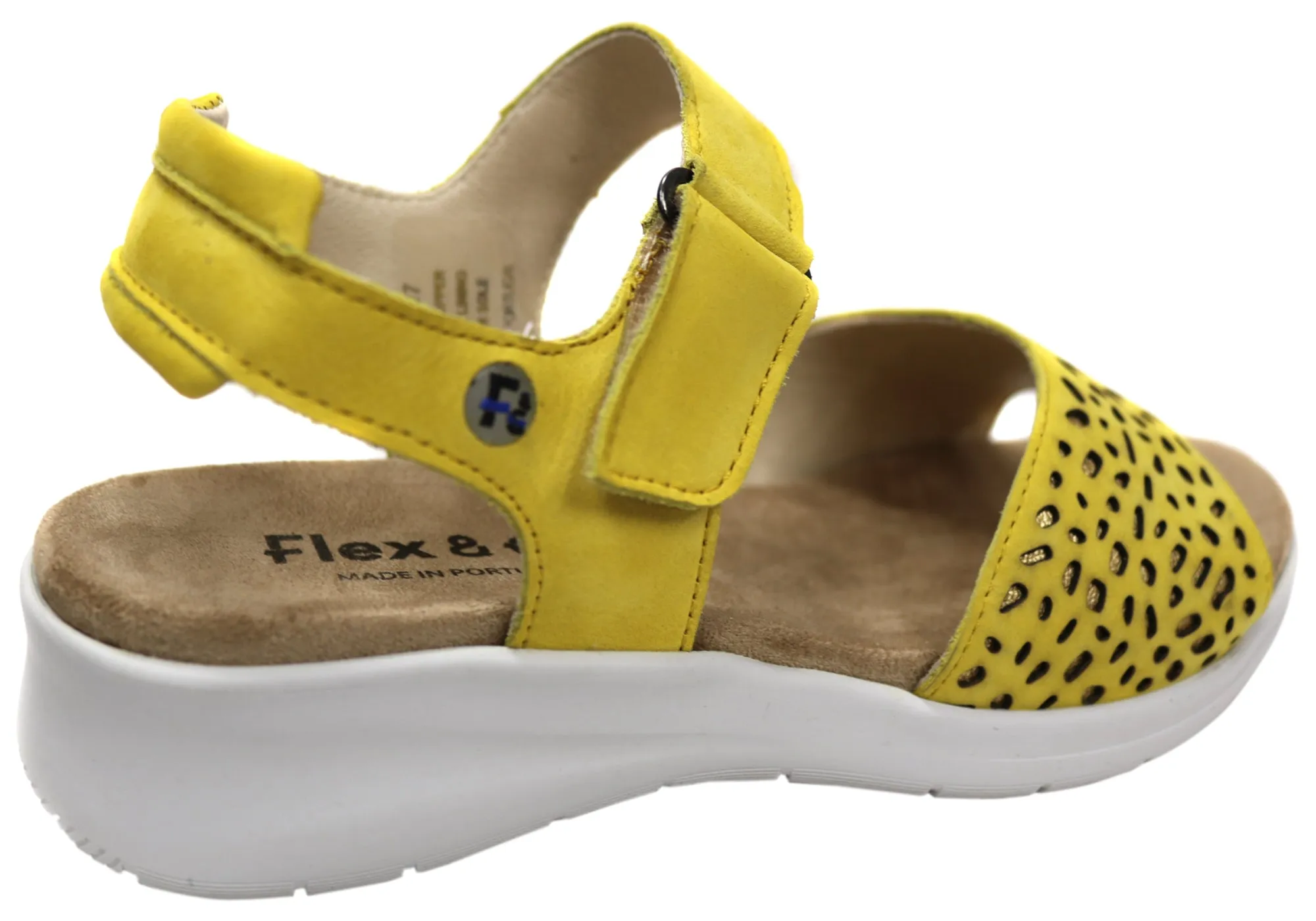 Flex & Go Breza Womens Comfortable Leather Sandals Made In Portugal Flex & Go Shoes