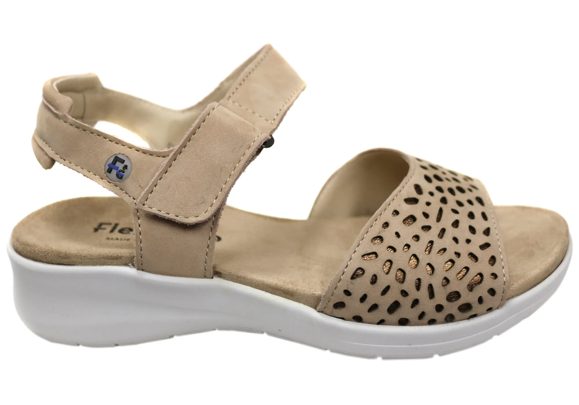 Flex & Go Breza Womens Comfortable Leather Sandals Made In Portugal Flex & Go Shoes