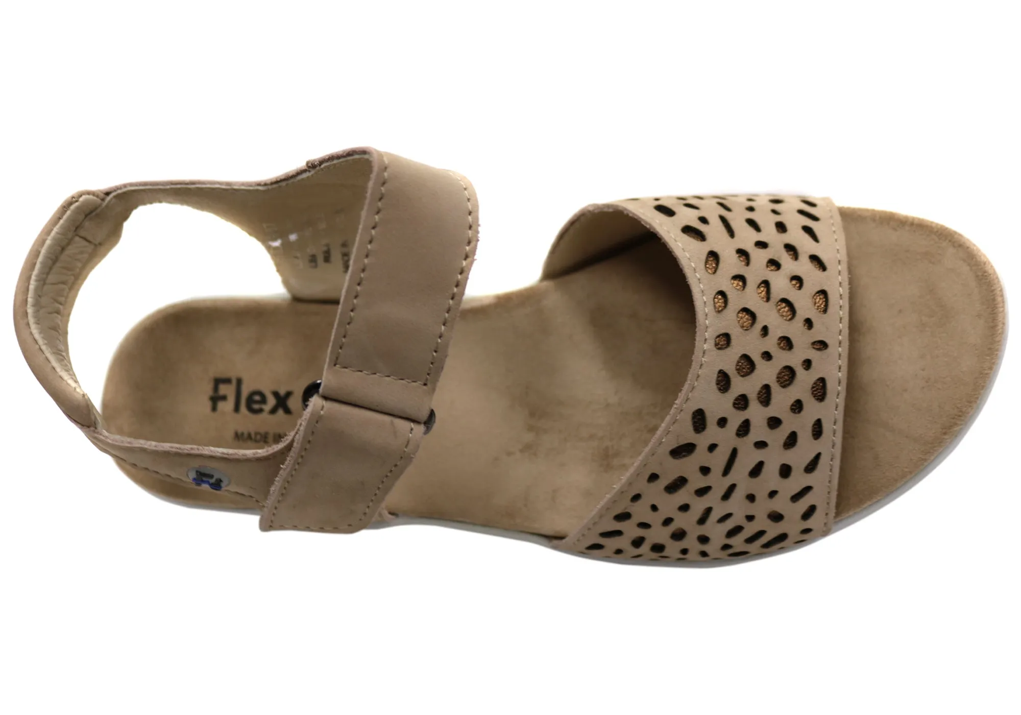 Flex & Go Breza Womens Comfortable Leather Sandals Made In Portugal Flex & Go Shoes