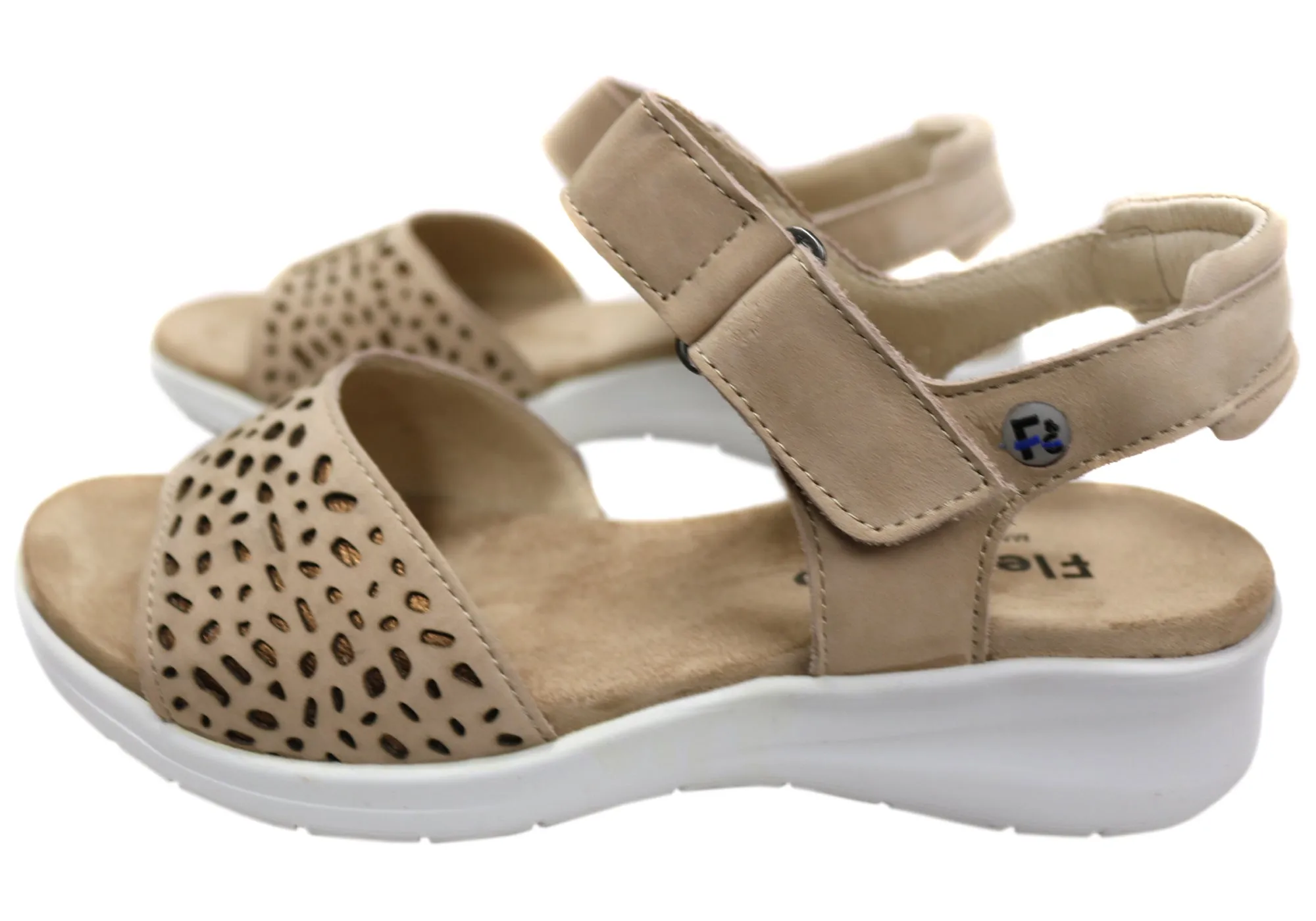 Flex & Go Breza Womens Comfortable Leather Sandals Made In Portugal Flex & Go Shoes