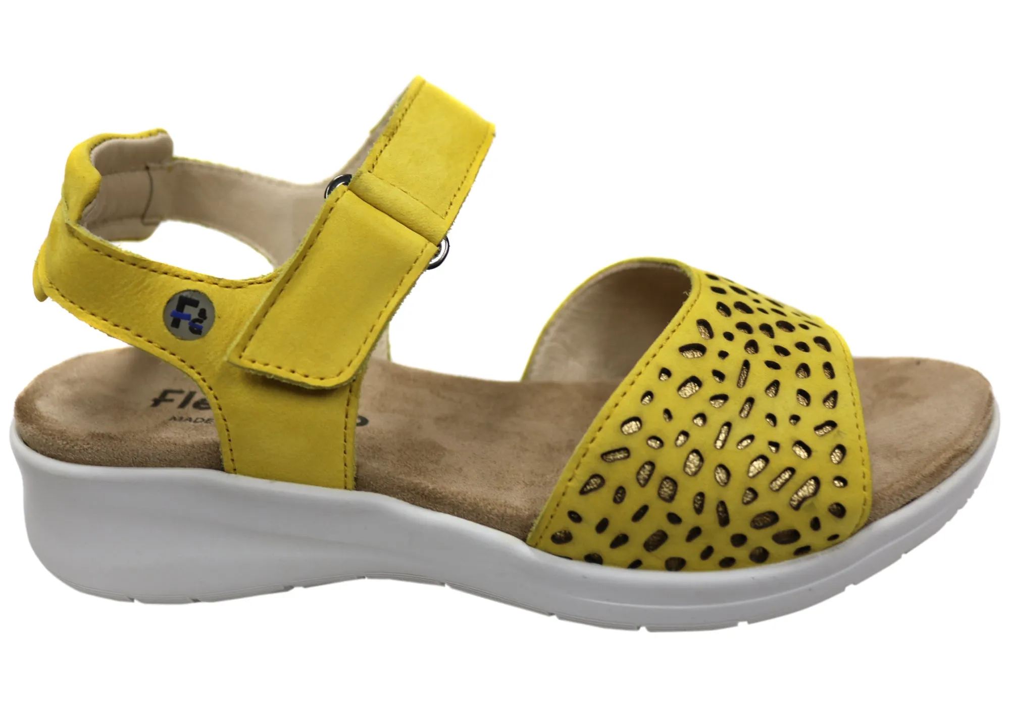 Flex & Go Breza Womens Comfortable Leather Sandals Made In Portugal Flex & Go Shoes