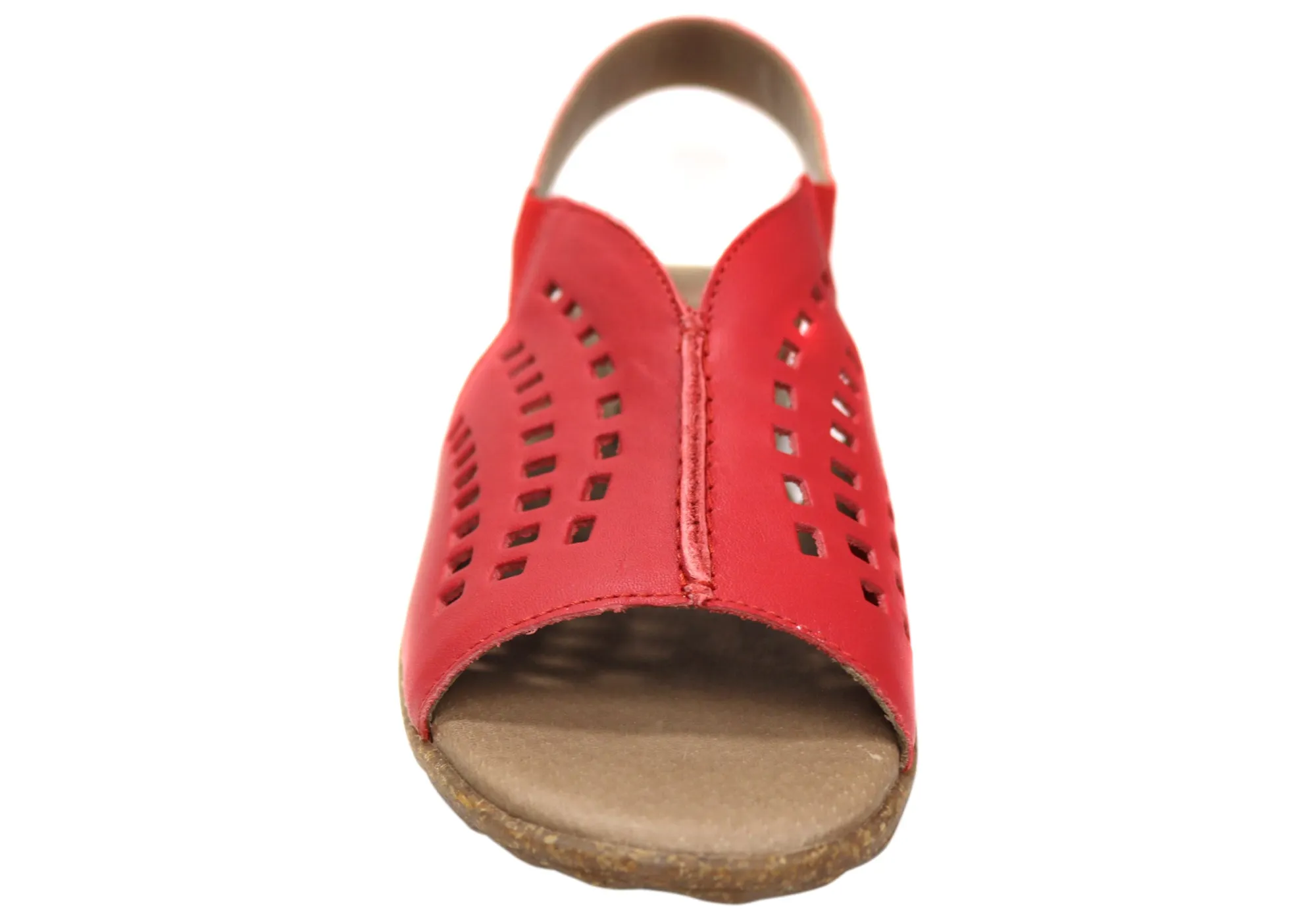 Flex & Go Rochela Womens Comfortable Leather Sandals Made In Portugal Flex & Go Shoes