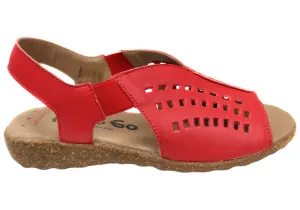 Flex & Go Rochela Womens Comfortable Leather Sandals Made In Portugal Flex & Go Shoes
