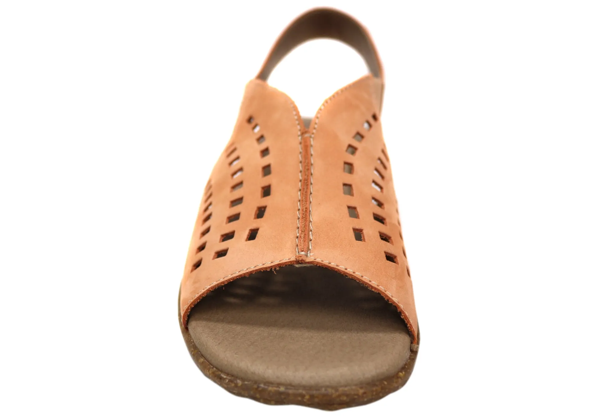 Flex & Go Rochela Womens Comfortable Leather Sandals Made In Portugal Flex & Go Shoes