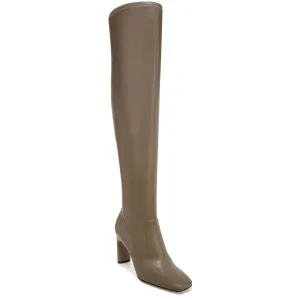 Flexa Womens Faux Leather Square Toe Over-The-Knee Boots