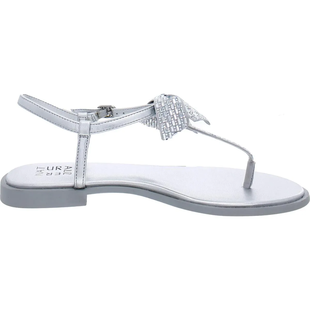 Florita Womens Embellished Bow Thong Sandals