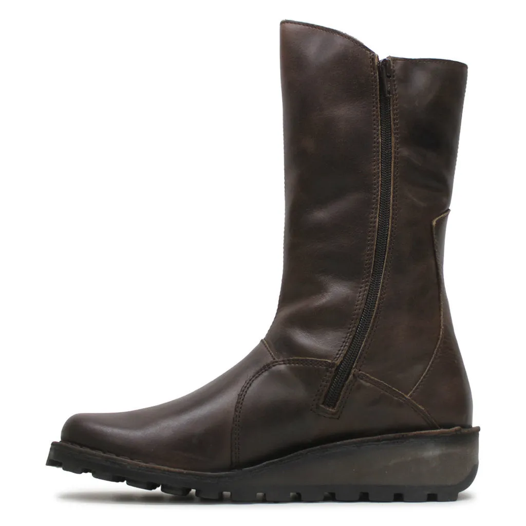 Fly London Mes Leather Women's Mid Calf Boots