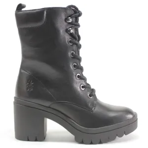 Fly London Tiel642Fly Leather Women's Block Heel Ankle Boots