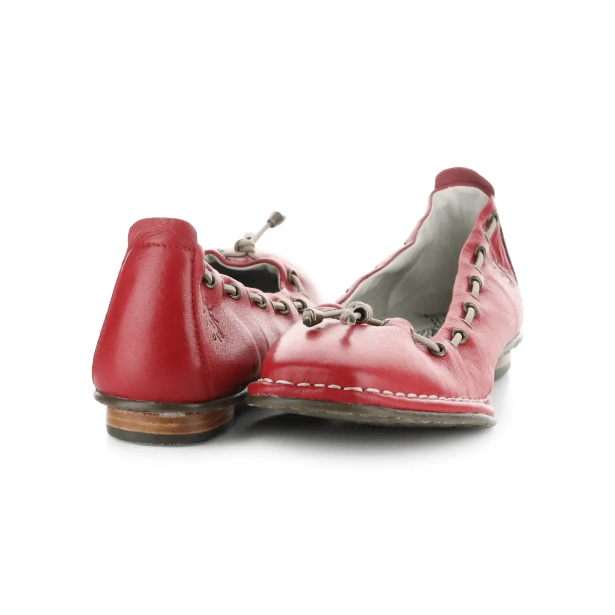 Fly London Women's BAPI264 Red Velvet Leather
