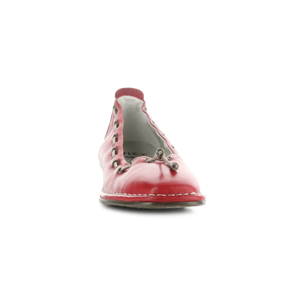 Fly London Women's BAPI264 Red Velvet Leather