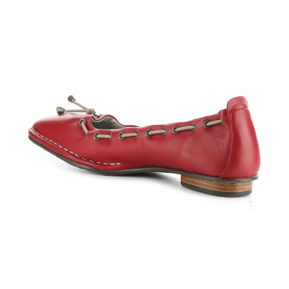 Fly London Women's BAPI264 Red Velvet Leather