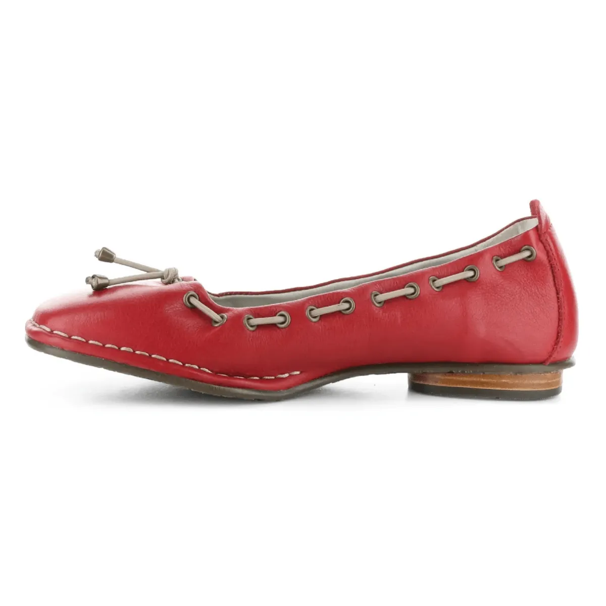 Fly London Women's BAPI264 Red Velvet Leather