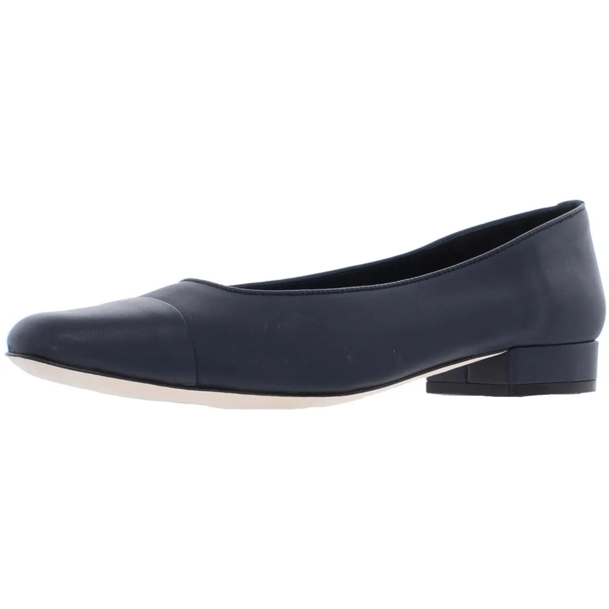 Frankie Womens Padded Insole Low Heel Dress Shoes
