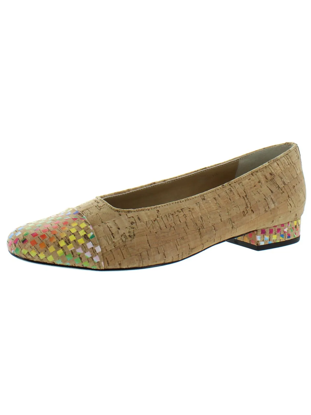 Frankie Womens Padded Insole Low Heel Dress Shoes