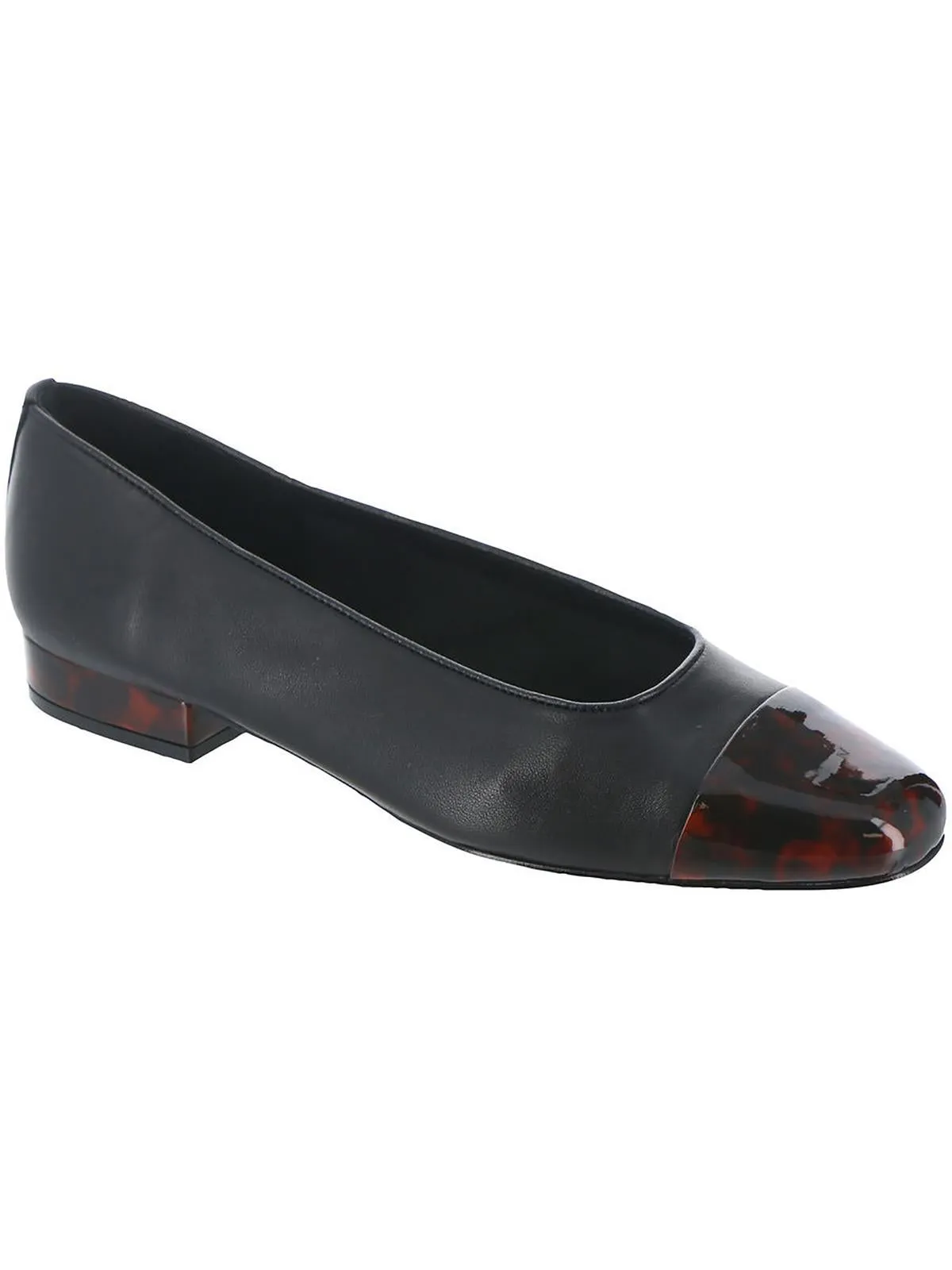 Frankie Womens Padded Insole Low Heel Dress Shoes