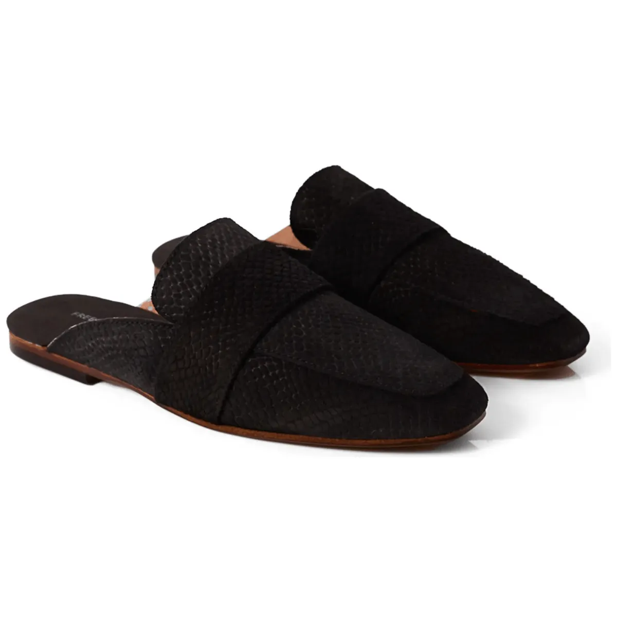 Free People Women's At Ease Black Suede