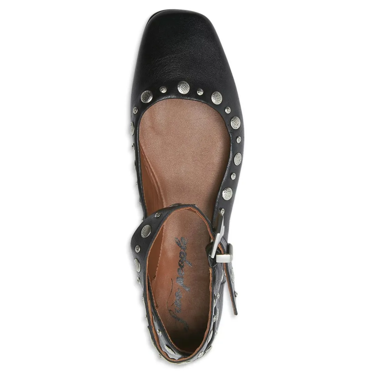 Free People Women's Mystic Mary Jane Flat Black
