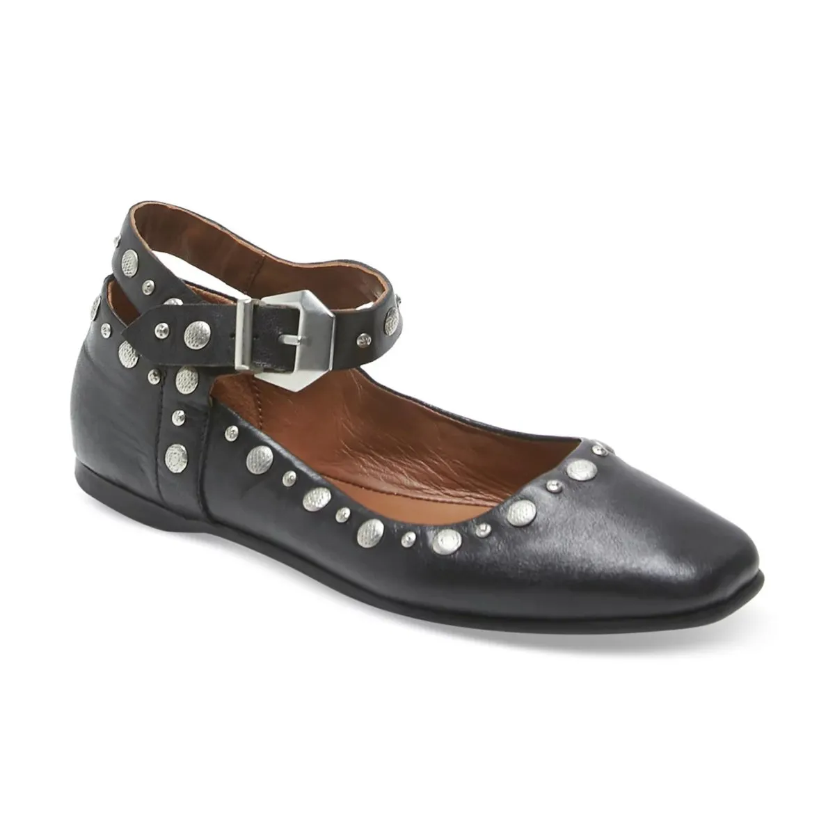 Free People Women's Mystic Mary Jane Flat Black