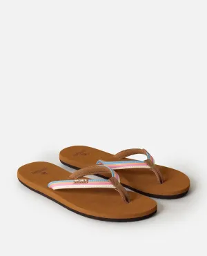 Freedom Bloom Flip Flops in Blue