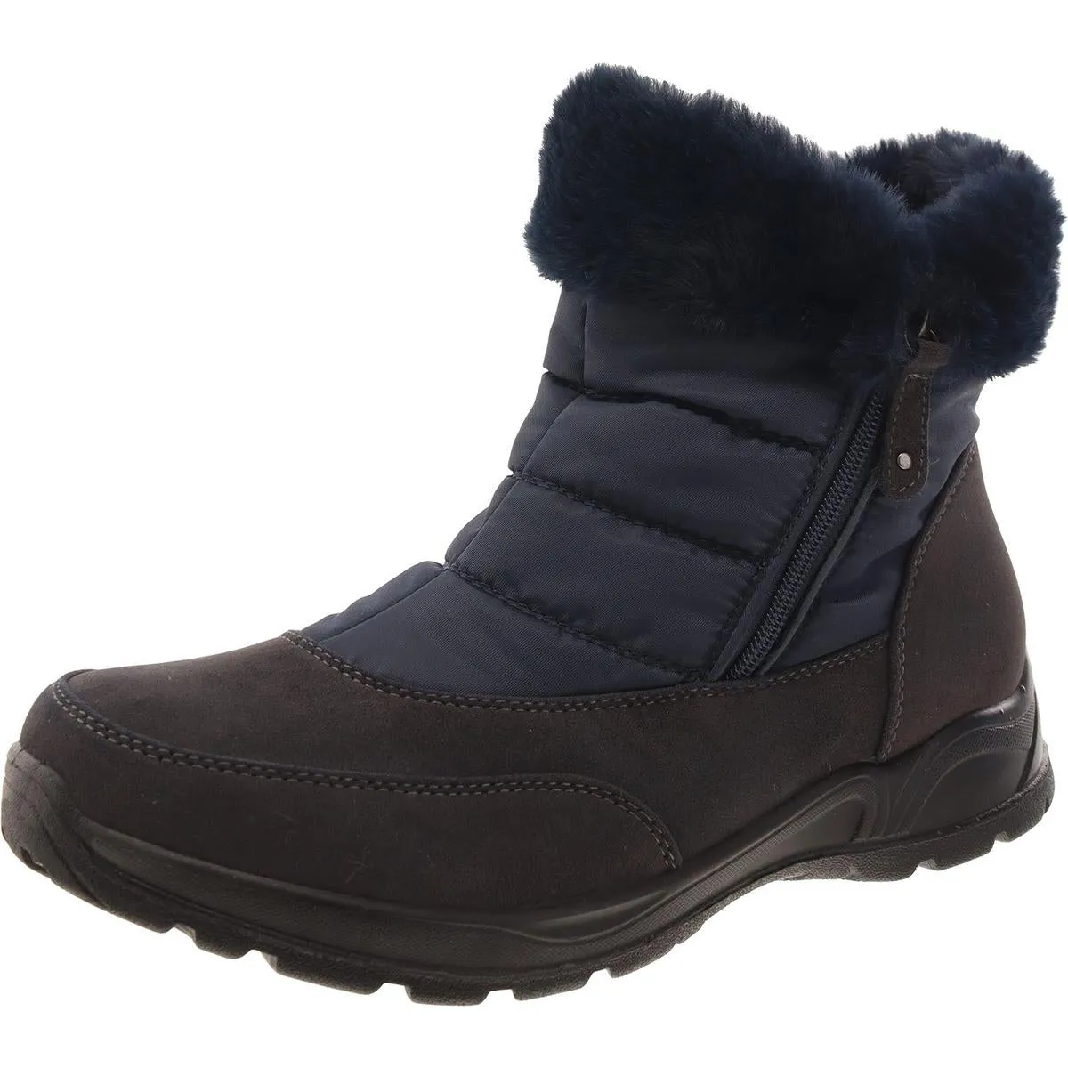 Frosty Womens Faux Suede Outdoor Snow Boots