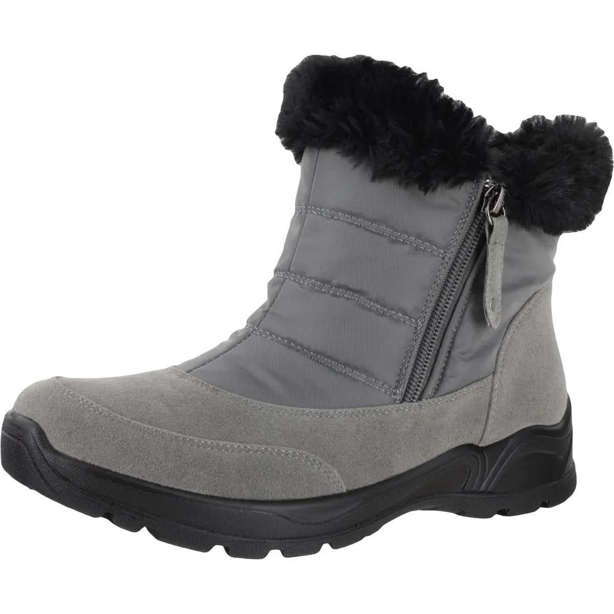 Frosty Womens Faux Suede Outdoor Snow Boots